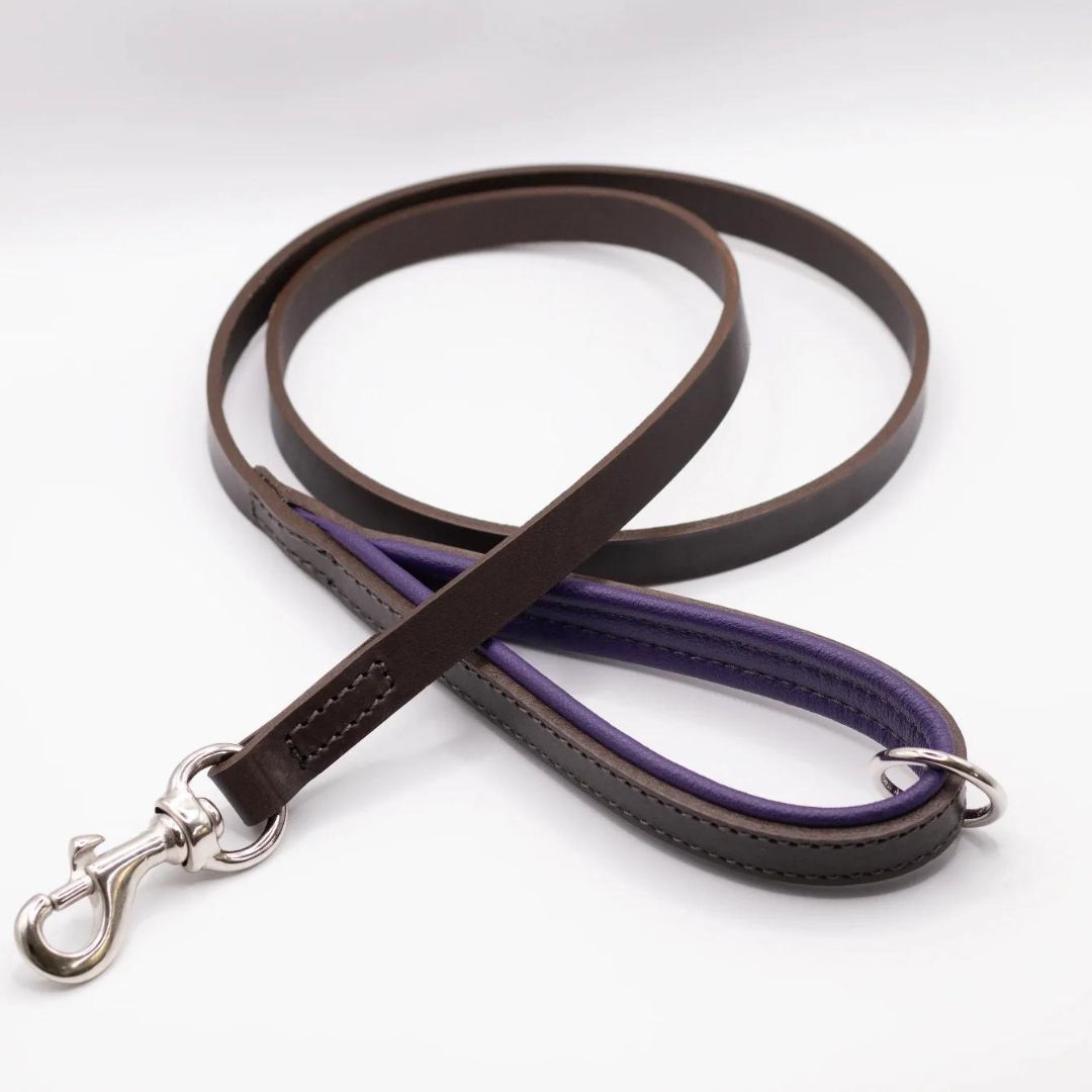 Luxury leather dog leads at Chelsea Dogs