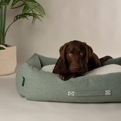 100% Recycled Eden Box Dog Bed - Sage Green