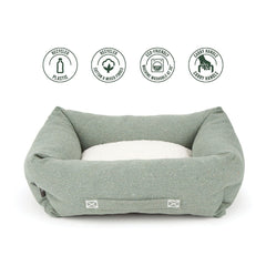 100% Recycled Eden Box Dog Bed - Sage Green