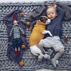 Wooldog Classic Sunflower Yellow Dog Jumper