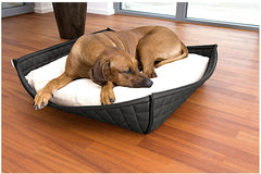 Luxury Leather Orthopaedic Bowl Dog Bed
