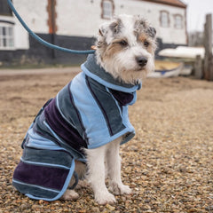 Ruff And Tumble Dog Drying Coat Harbour Stripe