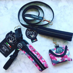 Tre Ponti Easy Fit Pink Camo Mesh Dog Harness with Adjustable Girth