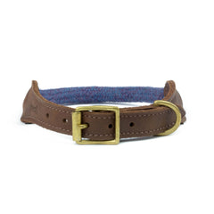 Violet Tweed 100% British Wool Dog Collar
