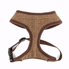 Brown Tweed Memory Foam Dog Harness by House of Paws