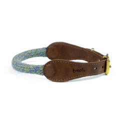 Blue Tweed 100% British Wool Dog Collar