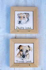 Personalised Portrait Dog Lead Hook