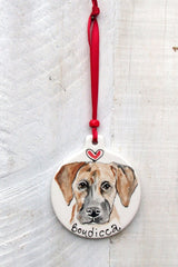 Personalised Dog Portrait Hanging Decorations