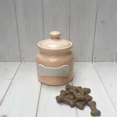 Personalised Pastel Dog Treat Jars