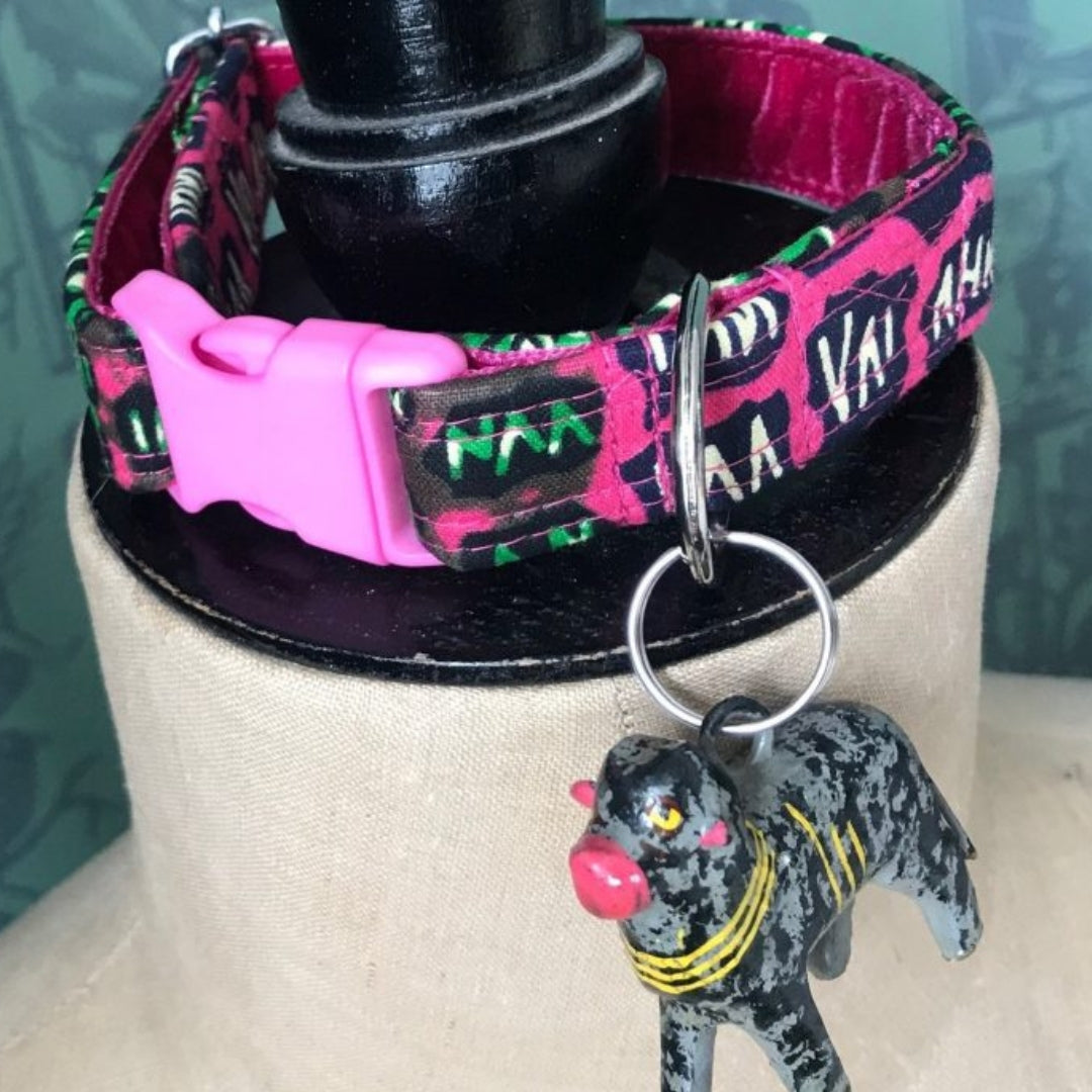 African Wax Print Dog Collars Kenya