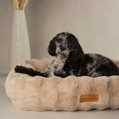 Alpine Box Dog Bed - Champagne Faux Fur
