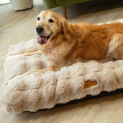 Alpine Mattress Dog Bed - Champagne Faux Fur