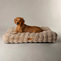 Alpine Mattress Dog Bed - Champagne Faux Fur