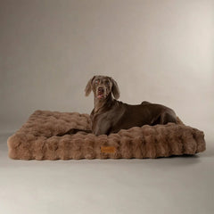 Alpine Mattress Dog Bed - Taupe Faux Fur