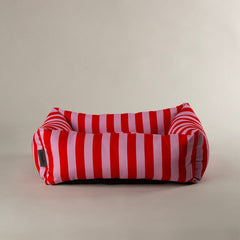 Amalfi Striped Box Bed - Pink