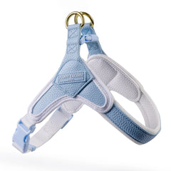 Baby Blue Step In Vegan Leather Dog Harness