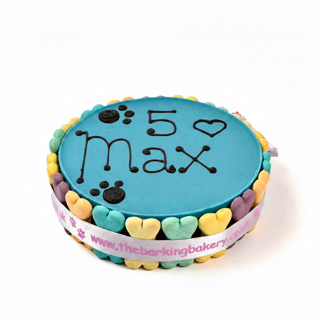Barking Bakery Hand Written Blue Pawty Cake For Dogs