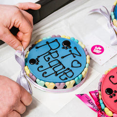 Barking Bakery Hand Written Blue Pawty Cake For Dogs