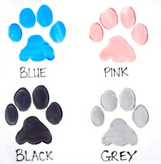 Personalised Ceramic Slanted Paw Print Dog Bowls