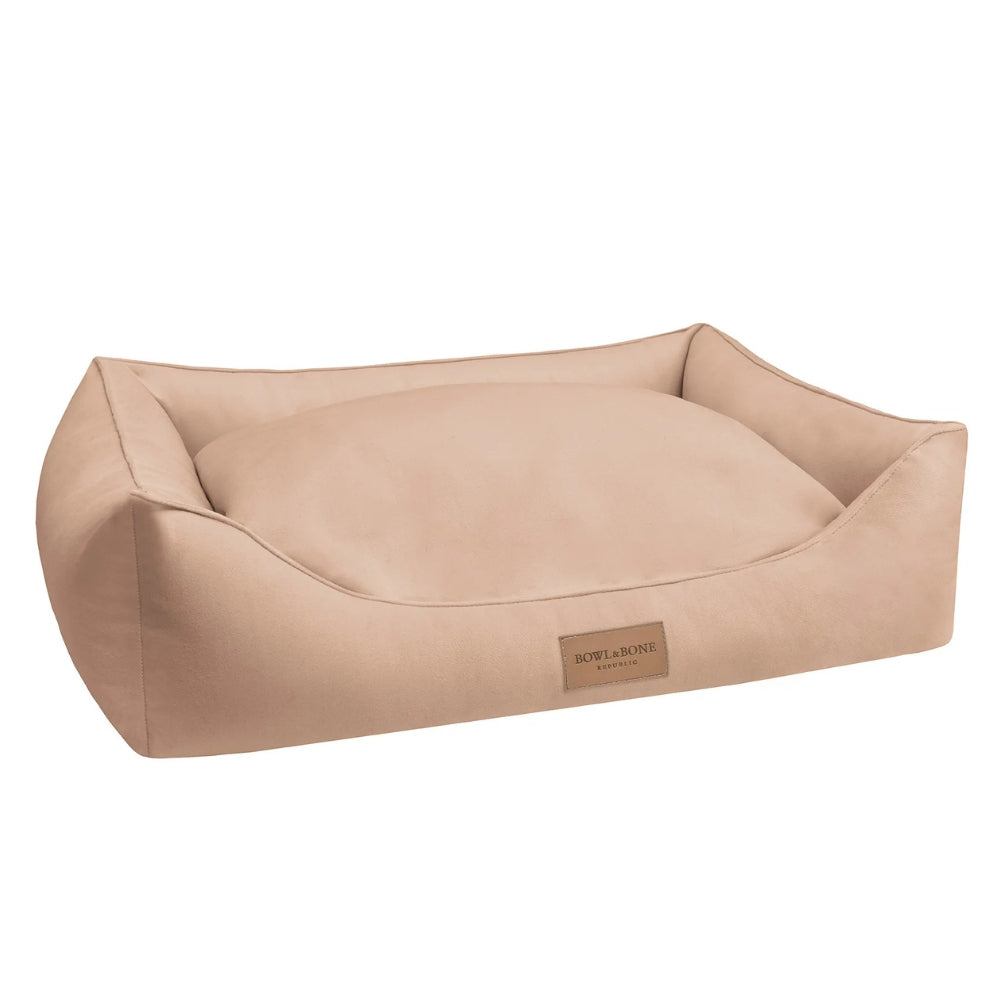 Bowl and Bone Classic Dog Bed Beige