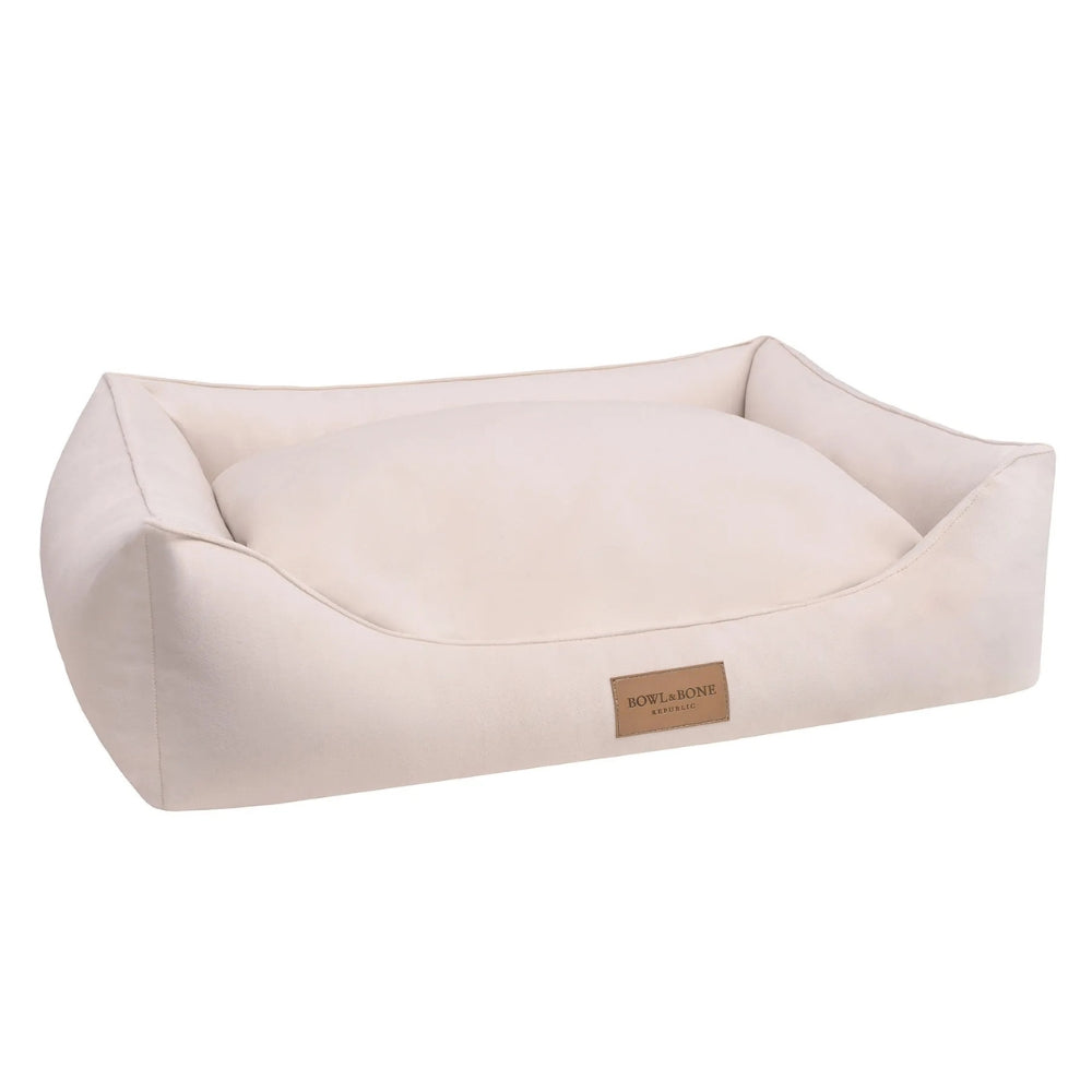 Bowl and Bone Classic Dog Bed Cream