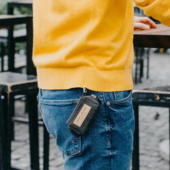 Bowl and Bone Mini Graphite Dog Poo Bag Holder