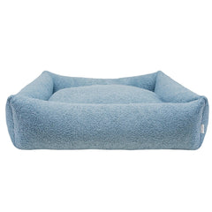 Calming Boucle Harmony Dog Bed in Harmony Blue