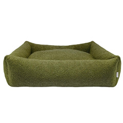 Calming Boucle Harmony Dog Bed in Harmony Green