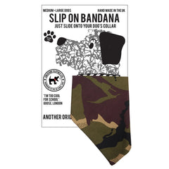 Creature Clothes Slip On Bandana Army Camo