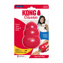 Classic Kong Red Rubber Dog Toy