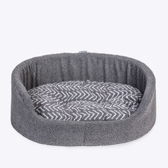 Danish Design Charcoal Arrows Sherpa Fleece Slumber Dog Bed