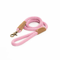 Dusky Pink Rope Dog Lead by Ruff And Tumble