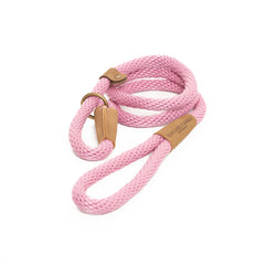 Dusky Pink Rope Dog Lead by Ruff And Tumble