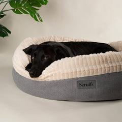 Ellen Donut Dog Bed Light Grey