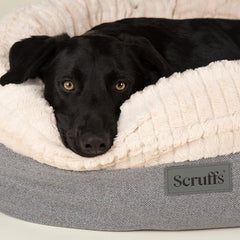 Ellen Donut Dog Bed Light Grey