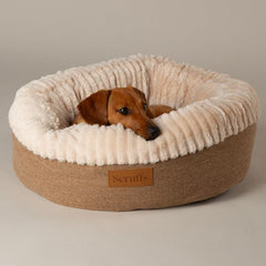 Ellen Donut Dog Bed Tan