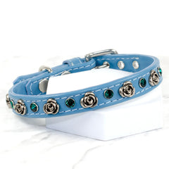 English Rose Flower Dog Collar by Petiquette