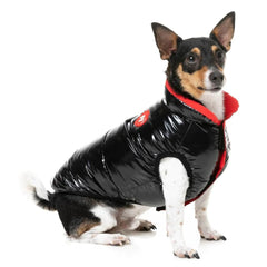 FuzzYard Amor Puffer Dog Jacket - Black