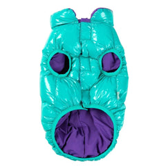 FuzzYard Amor Puffer Dog Jacket - Turquoise