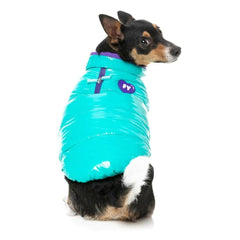 FuzzYard Amor Puffer Dog Jacket - Turquoise