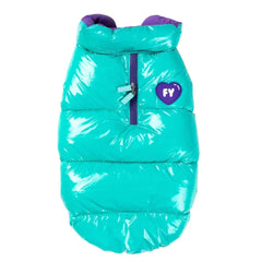 FuzzYard Amor Puffer Dog Jacket - Turquoise