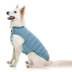 FuzzYard Essential Puffer Dog Jacket - Blue
