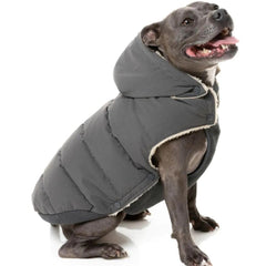 FuzzYard Essential Puffer Dog Jacket - Charcoal