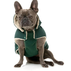 FuzzYard Essential Puffer Dog Jacket - Forest Green