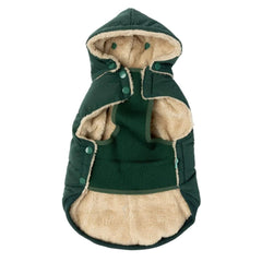 FuzzYard Essential Puffer Dog Jacket - Forest Green