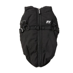 FuzzYard Flash Dog Harness Jacket - Black