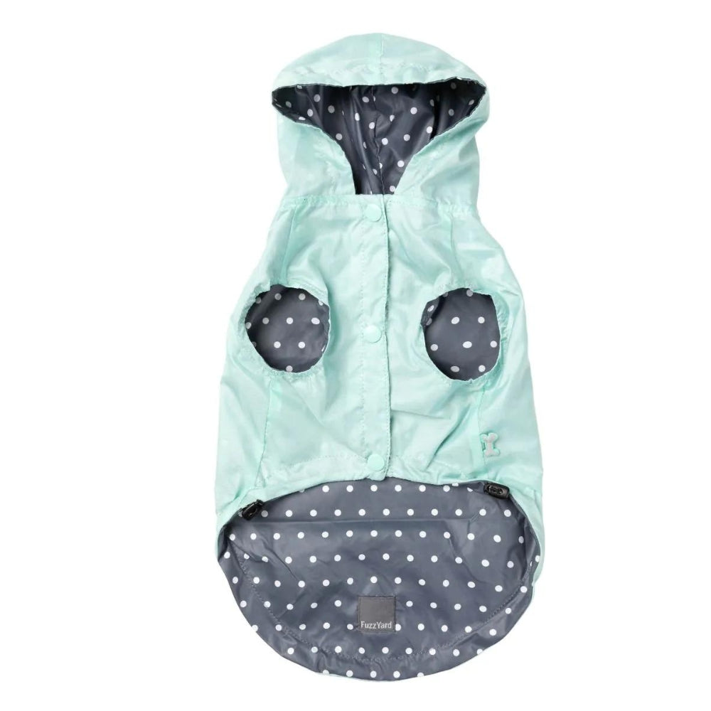 FuzzYard Flipside 24 Dog Raincoat - Mint