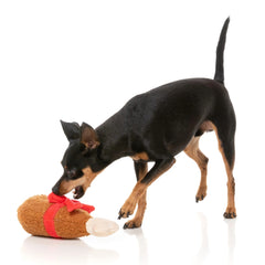 FuzzYard Good Tidings Turkey Leg Dog Toy