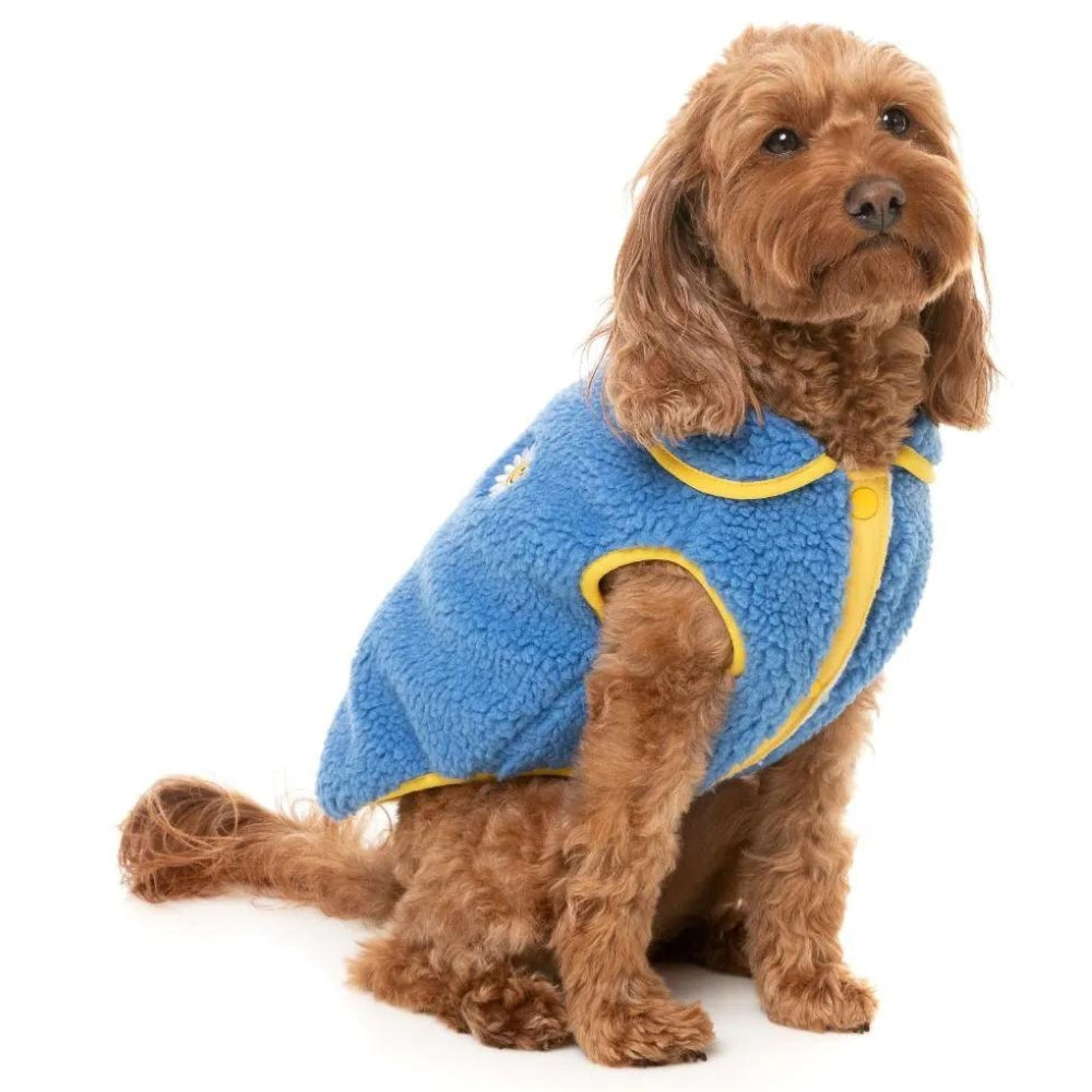 FuzzYard Hana Fleece Dog Jacket - Blue