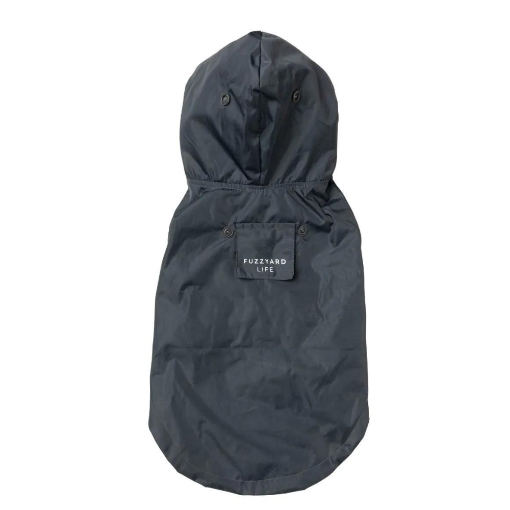 FuzzYard Life Dog Raincoat - Slate Grey